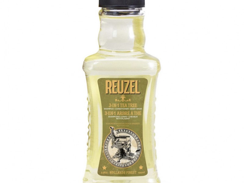 Dầu gội - xả - tắm Reuzel 3 in 1 Tea Tree 100ml (tặng lược + dầu gội Aurane 40ml)