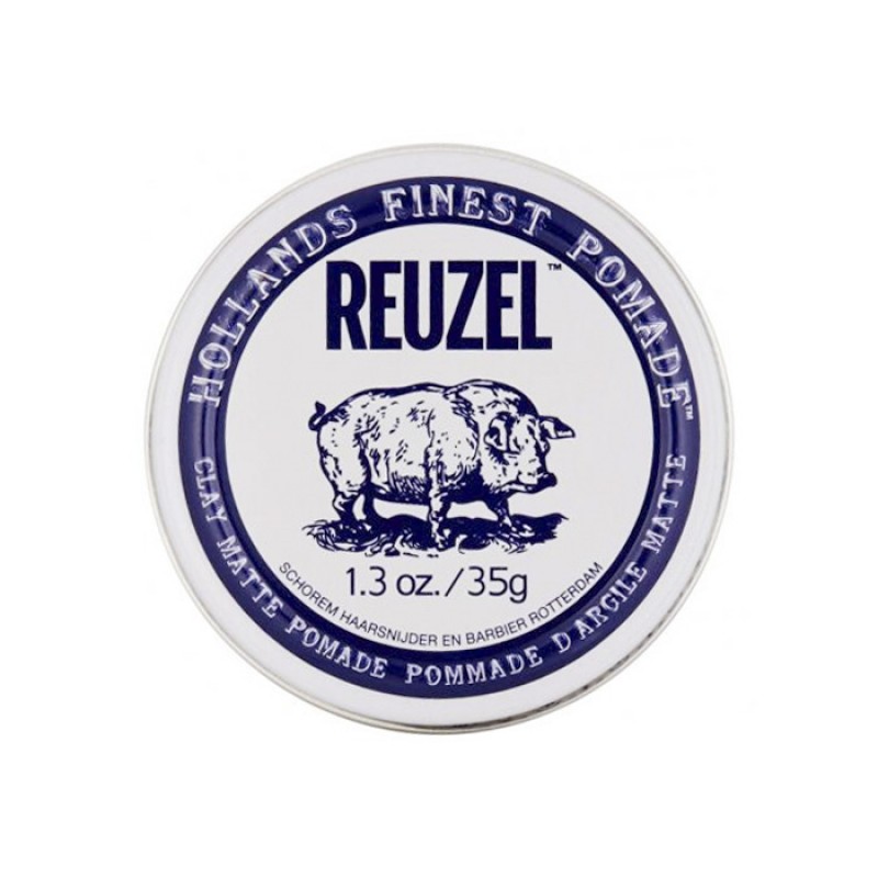 Reuzel Clay Matte Pomade Travel Size 35 gram (tặng lược + dầu gội Aurane 40ml)
